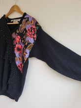 Load image into Gallery viewer, Vintage 80s Bonnie &amp; Bill Beaded Fringe Jumper M
