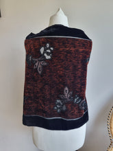 Load image into Gallery viewer, Vintage 100% Silk Devore Scarf/Shawl
