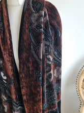 Load image into Gallery viewer, Vintage 100% Silk Devore Scarf/Shawl
