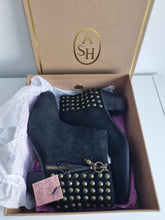 Load image into Gallery viewer, BNWT Ash Italia Leather Studded Skull Boots 8
