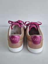 Load image into Gallery viewer, UGG Australia Camel &amp; Bright Pink Leather Ladies Trainers 4
