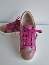 Load image into Gallery viewer, UGG Australia Camel &amp; Bright Pink Leather Ladies Trainers 4
