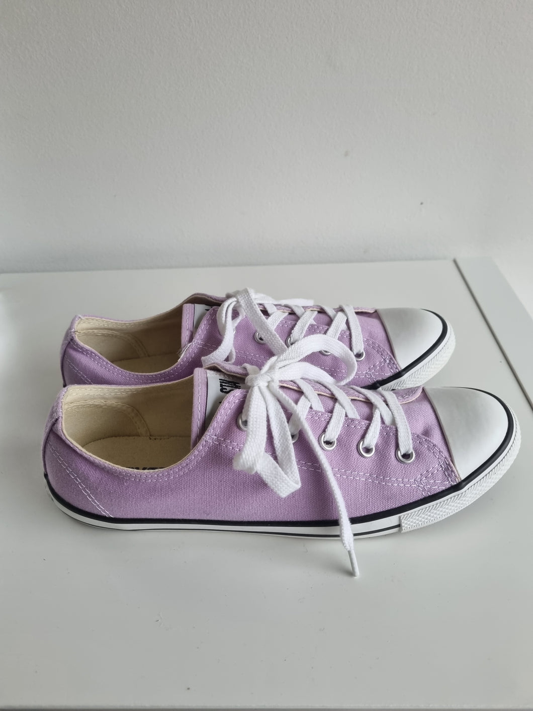 Converse All Stars Ladies Lilac Trainers 6