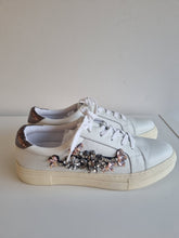 Load image into Gallery viewer, Dune Embellished Diamonte Crystal Beaded Ladies Trainers 6
