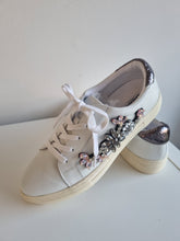 Load image into Gallery viewer, Dune Embellished Diamonte Crystal Beaded Ladies Trainers 6
