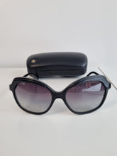 Load image into Gallery viewer, Authentic Genuine Chanel Black Frame with Purple Gradient Lenses Sunglasses
