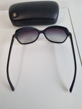 Load image into Gallery viewer, Authentic Genuine Chanel Black Frame with Purple Gradient Lenses Sunglasses
