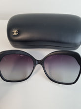 Load image into Gallery viewer, Authentic Genuine Chanel Black Frame with Purple Gradient Lenses Sunglasses
