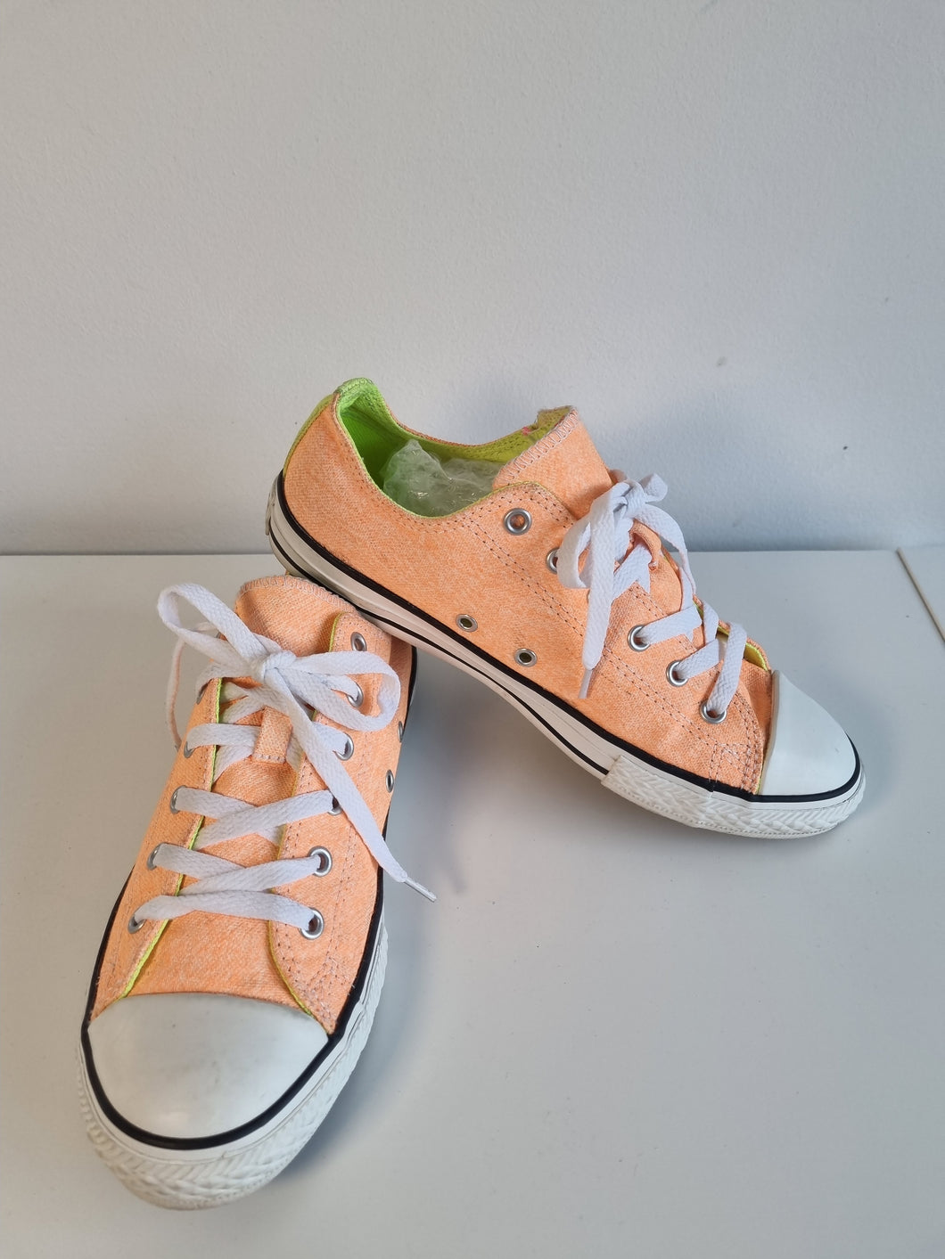 Converse All Stars Chuck Taylor Orange Ladies Trainers 4.5