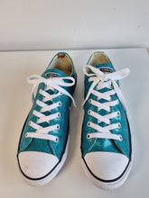 Load image into Gallery viewer, Converse All Stars Chuck Taylor Teal Glitter Ladies Trainers 4.5
