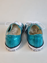 Load image into Gallery viewer, Converse All Stars Chuck Taylor Teal Glitter Ladies Trainers 4.5
