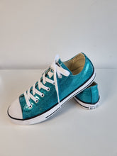 Load image into Gallery viewer, Converse All Stars Chuck Taylor Teal Glitter Ladies Trainers 4.5
