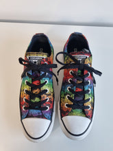 Load image into Gallery viewer, Converse All Stars Chuck Taylor Rainbow Lace Ladies Trainers 6
