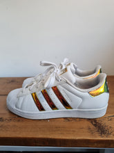 Load image into Gallery viewer, Adidas Superstar Holographic Stripe Ladies Trainers 5
