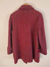 Load image into Gallery viewer, True Vintage David Barry Mohair &amp; Wool Mix Midi Length Burgundy Coat 16
