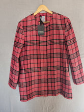 Load image into Gallery viewer, BNWT Next Checked Wool Mix Coat rrp £75 22
