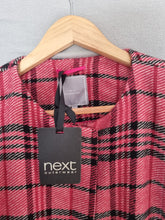 Load image into Gallery viewer, BNWT Next Checked Wool Mix Coat rrp £75 22
