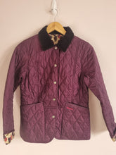 Load image into Gallery viewer, Limited Edition Barbour X Country Cottage Prints Quilted Purple Jacket 8
