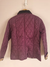 Load image into Gallery viewer, Limited Edition Barbour X Country Cottage Prints Quilted Purple Jacket 8
