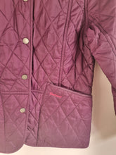 Load image into Gallery viewer, Limited Edition Barbour X Country Cottage Prints Quilted Purple Jacket 8
