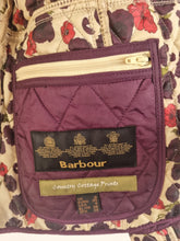 Load image into Gallery viewer, Limited Edition Barbour X Country Cottage Prints Quilted Purple Jacket 8
