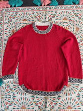 Load image into Gallery viewer, Vintage 100% Alpaca Peru Icelandic Nordic style Knitted Jumper 8
