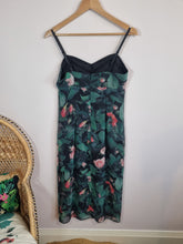 Load image into Gallery viewer, Karen Millen Floral Green Y2K Slip Dress 10
