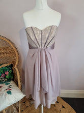 Load image into Gallery viewer, Coast Silk Mix Dusky Lilac Corset Lace Prom Wedding Guest Dress 12
