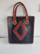 Load image into Gallery viewer, Rare Unique Vintage 70s Leather Woven Hippy Boho Bag
