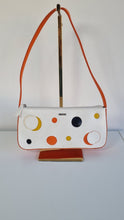 Load image into Gallery viewer, Fiorelli leather Y2K Abstrakt Orange White Shoulder Bag
