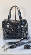 Load image into Gallery viewer, Jaeger Quilted Patent Leather Bag Rrp £299
