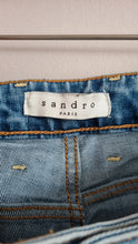 Load image into Gallery viewer, Sandro Straight Leg Acid Wash Jeans Size 38
