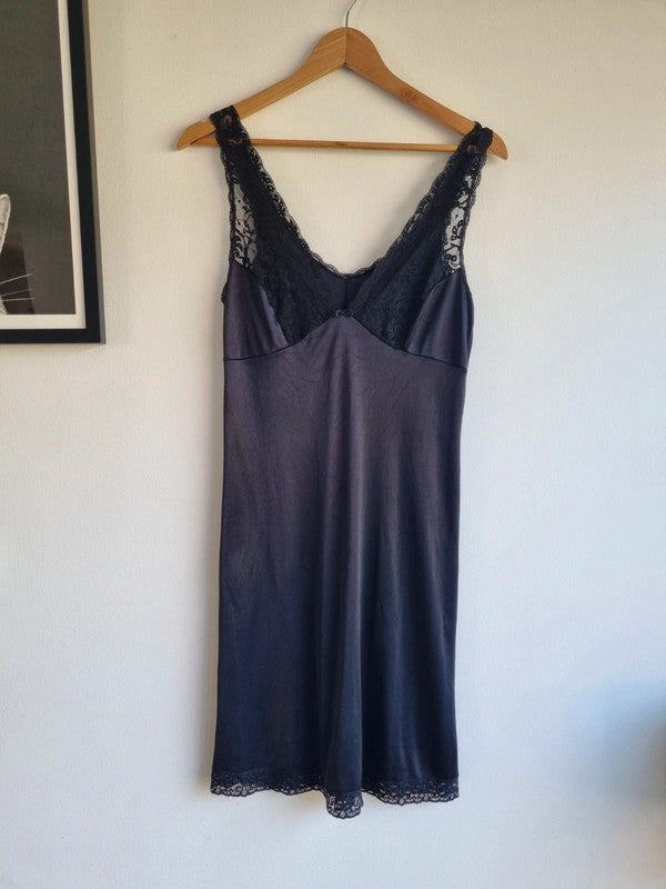 Vintage Black Slip Dress