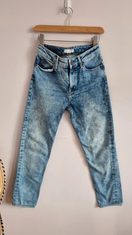 Sandro Straight Leg Acid Wash Jeans Size 38