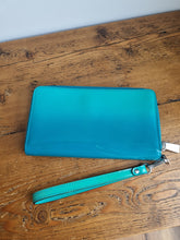 Load image into Gallery viewer, Michael Kors Ombre Teal Purse Wristlet
