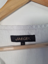 Load image into Gallery viewer, JAEGER White 100% Linen Top 16
