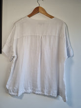 Load image into Gallery viewer, JAEGER White 100% Linen Top 16
