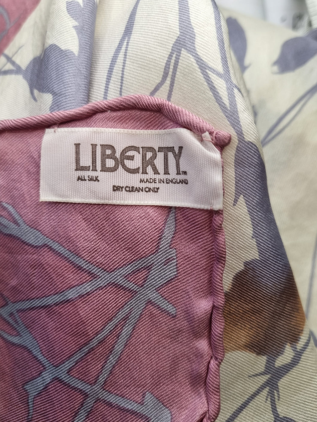 Vintage Liberty 100% Silk Scarf