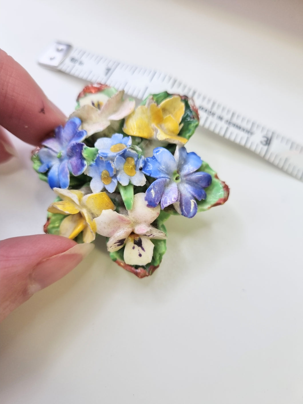 Porcelain pansies